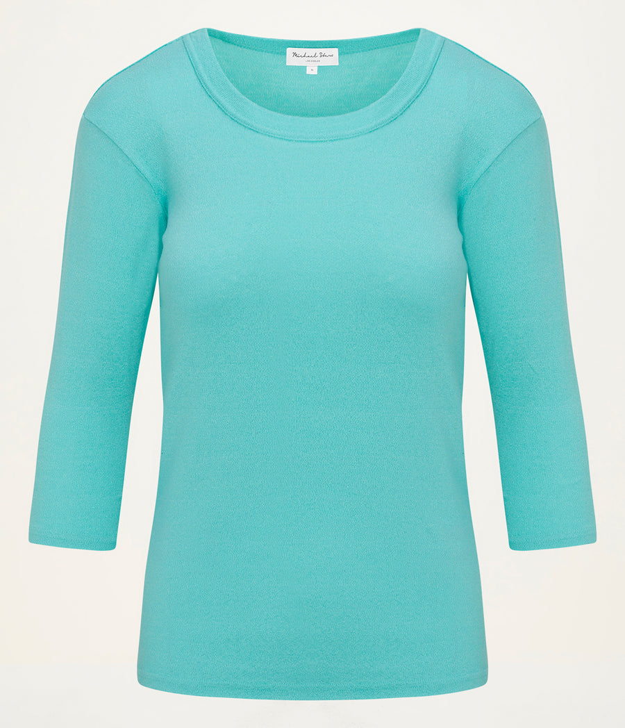 Dora Shine 3/4 Sleeve Tee ARUBA / XL #ARUBA