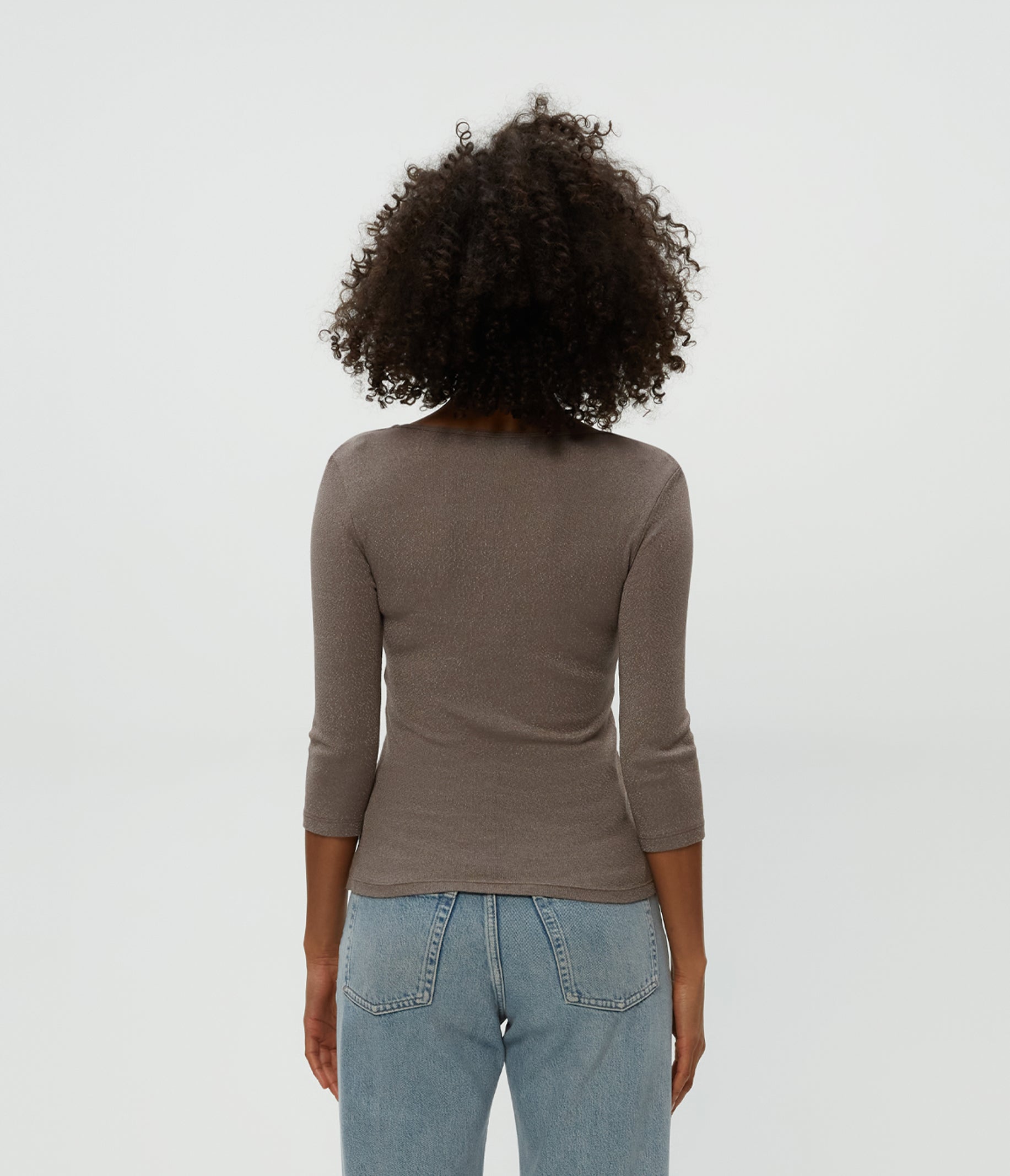 Angelina Shine V-Neck Tee