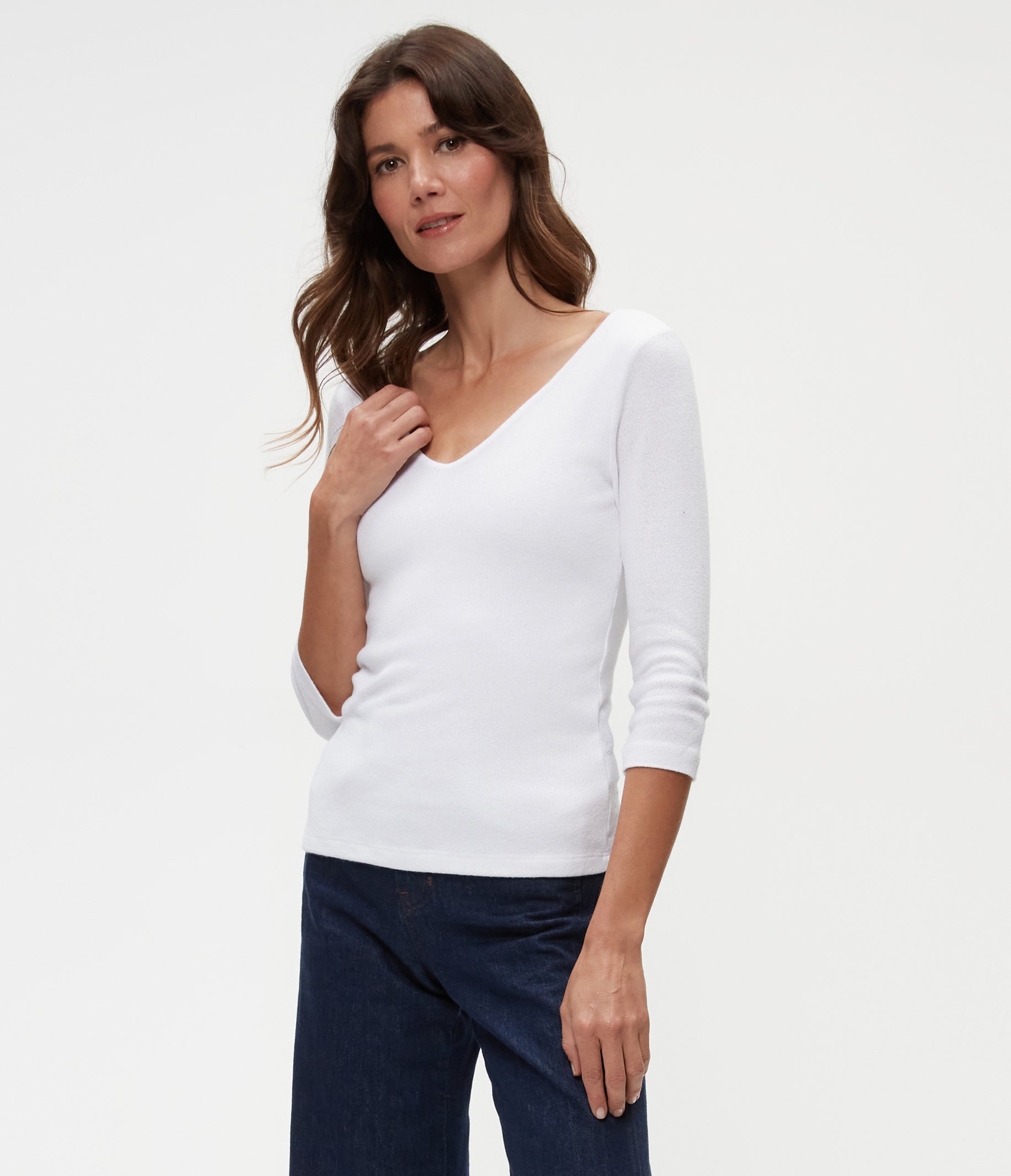 Angelina Shine V-Neck Tee