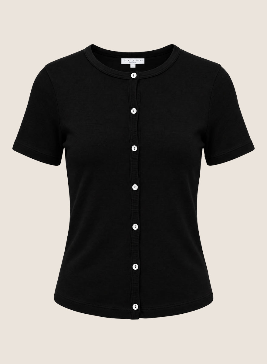 Valerie Button Front Tee