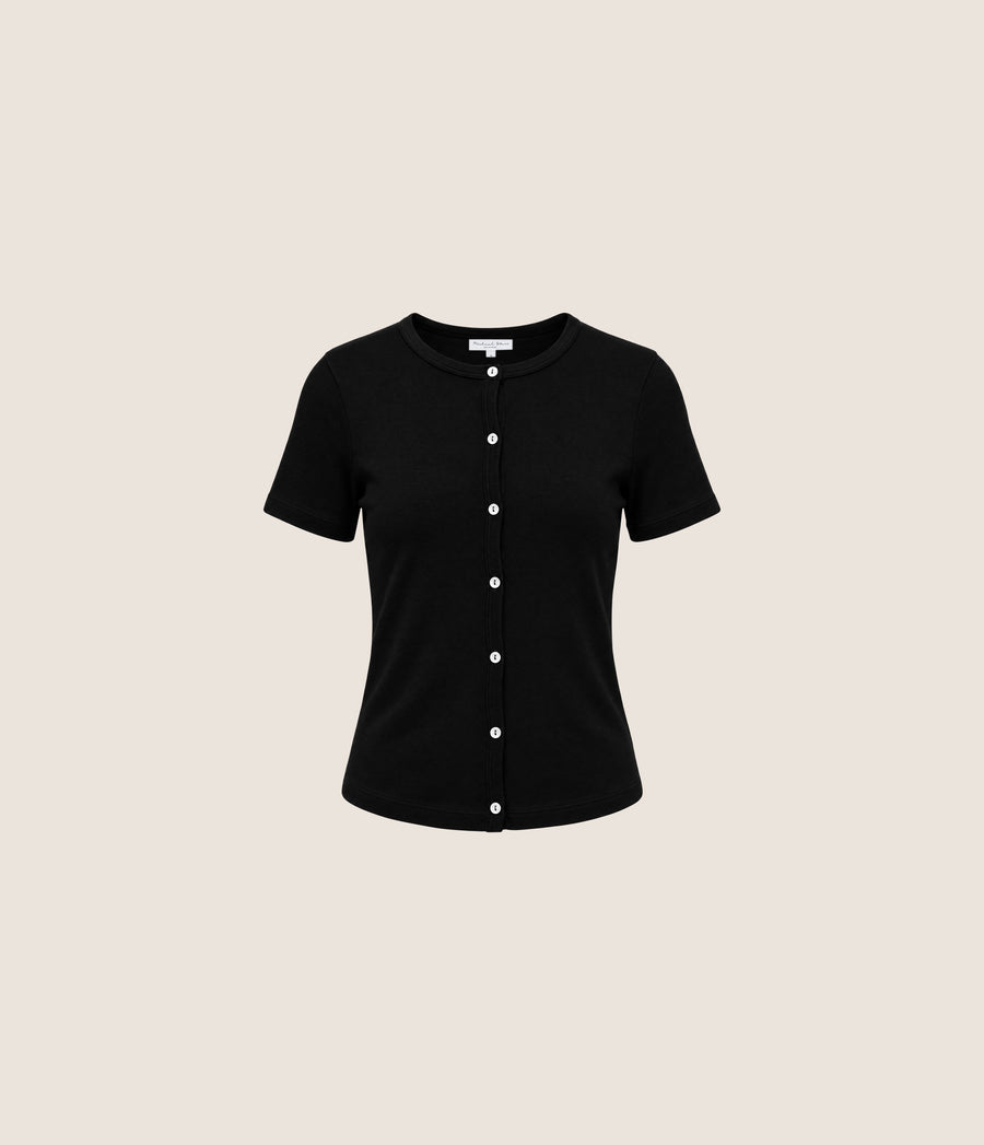 Valerie Button Front Tee