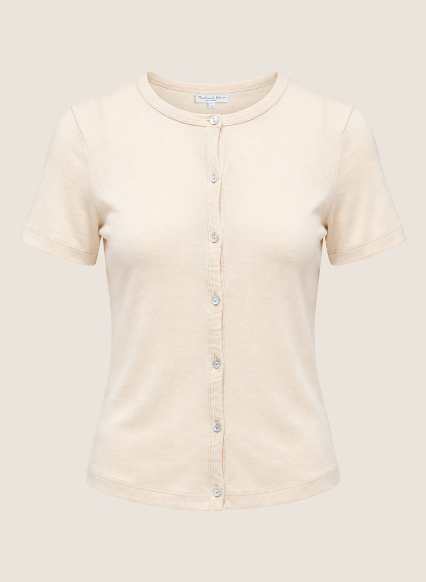 Valerie Button Front Tee