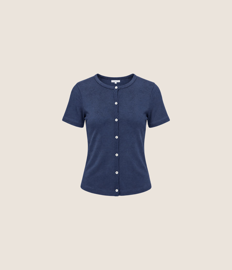 Valerie Button Front Tee