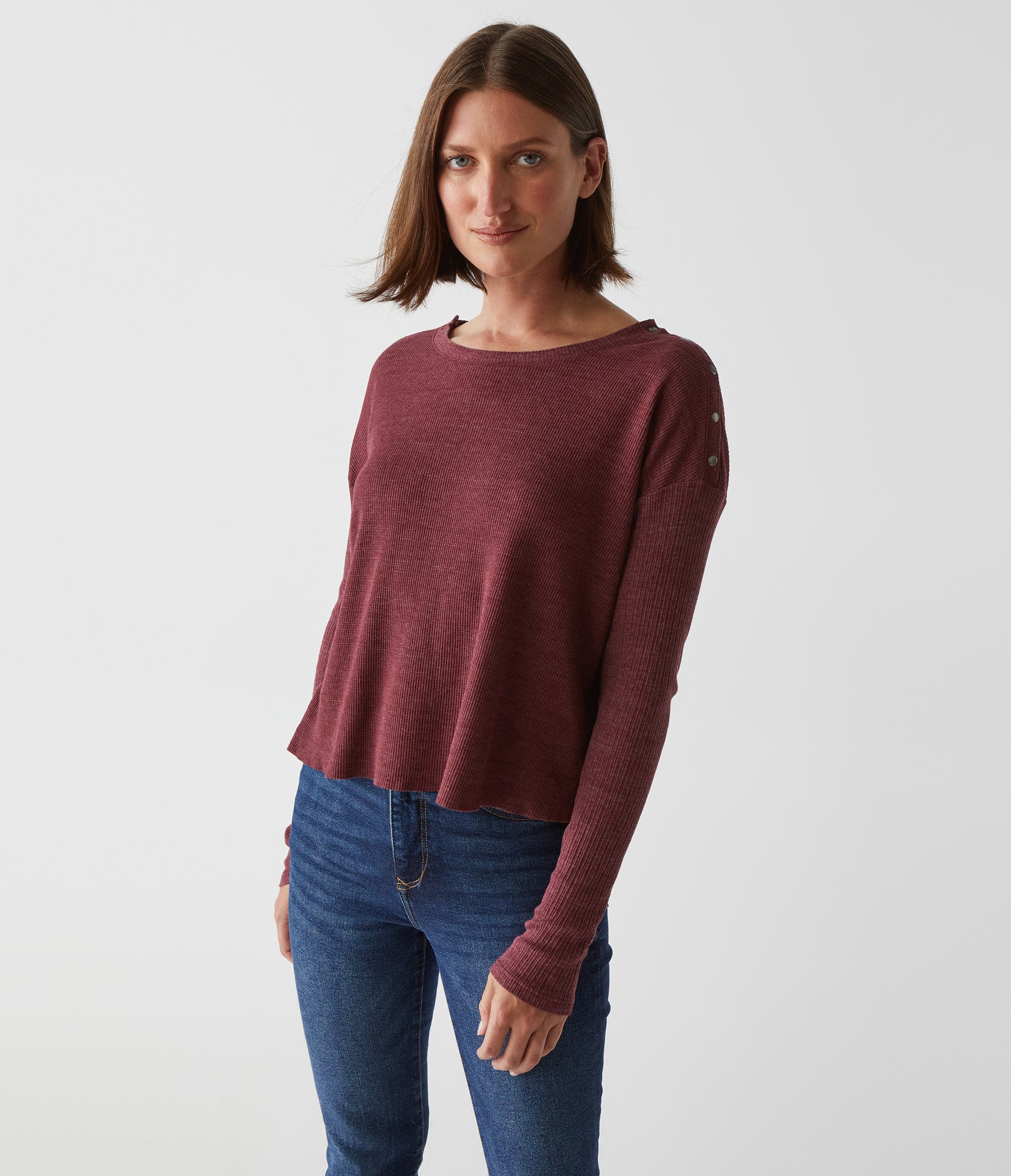 Milo Shoulder Snap Thermal Top