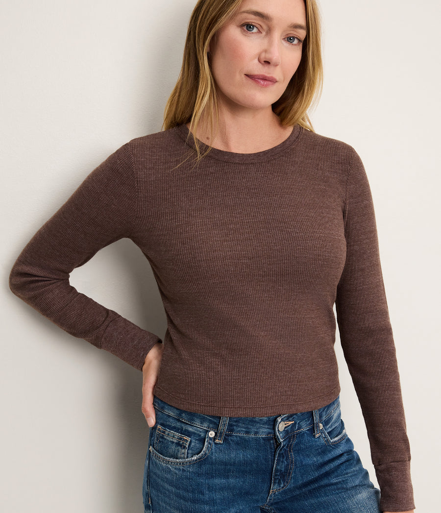 Palmer Thermal Cropped Tee