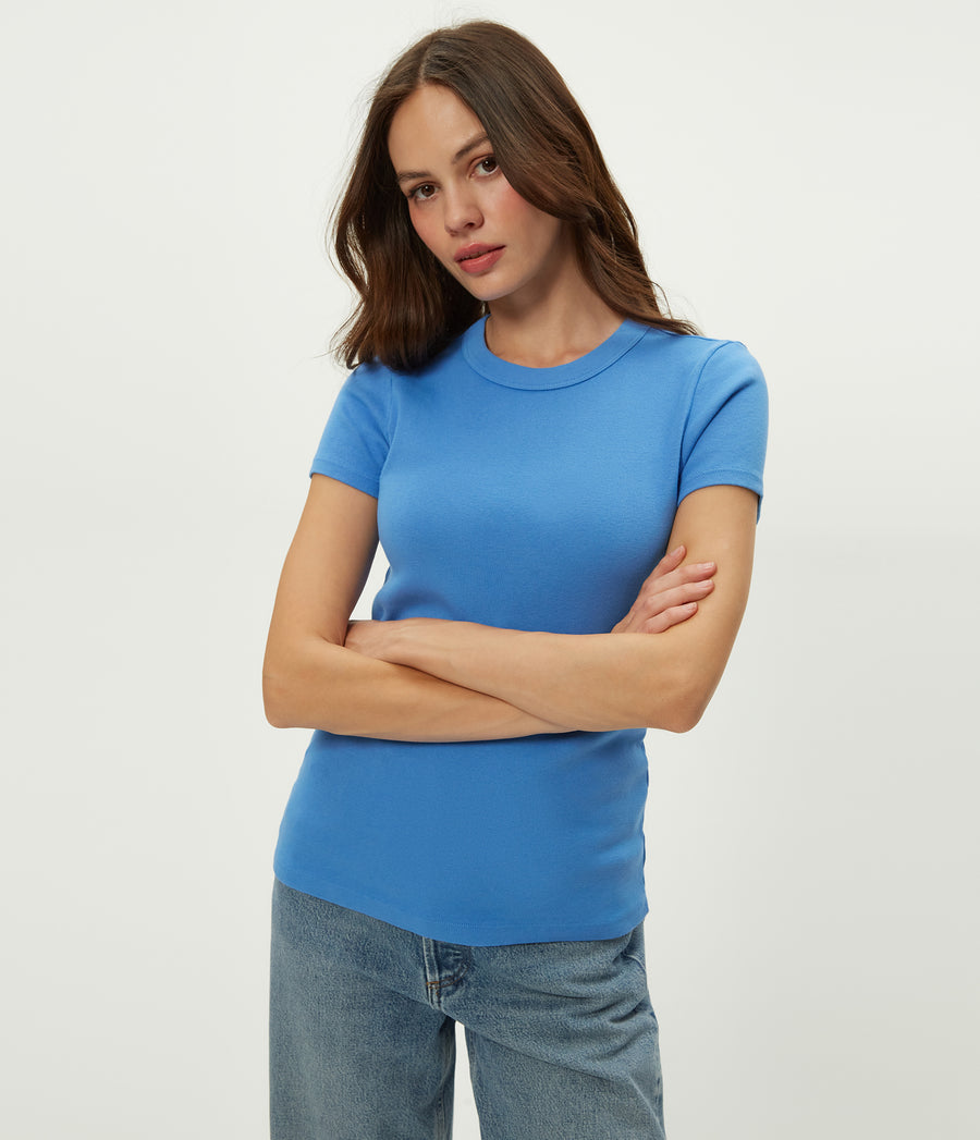 Lexy Tee in BABY BLUE Blue Side View #BLUE RIBBON