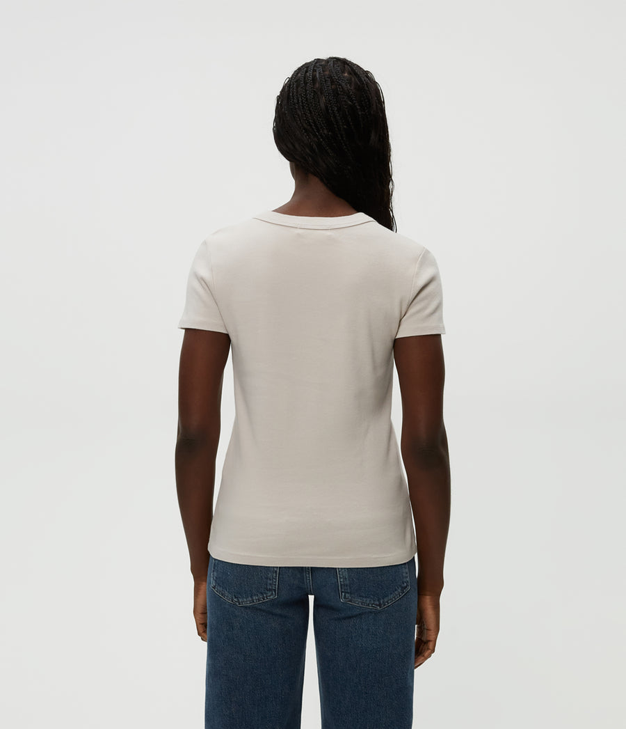 Lexy Tee in Cement  Back View #CEMENT