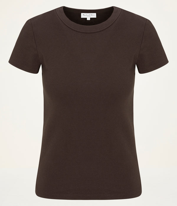 Lexy Tee in JAVE BROWN Close Up View #JAVA