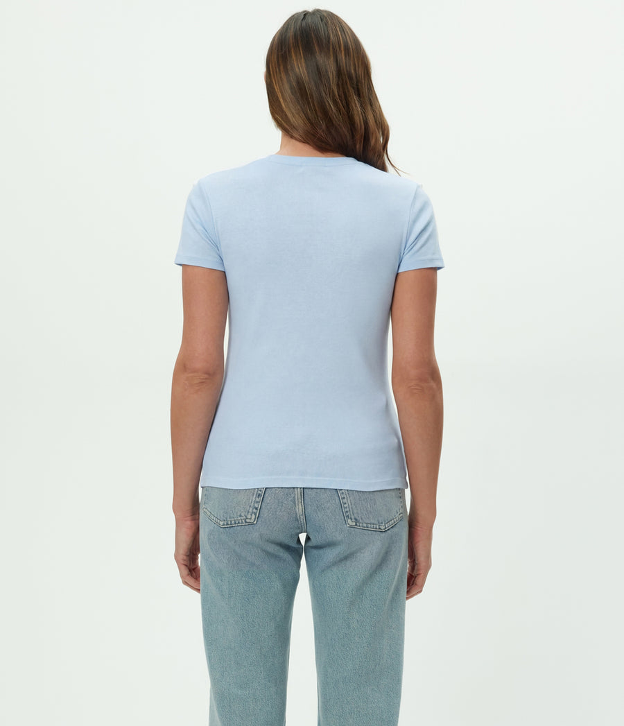 Lexy Tee in SPLASH Blue  Back View #SPLASH