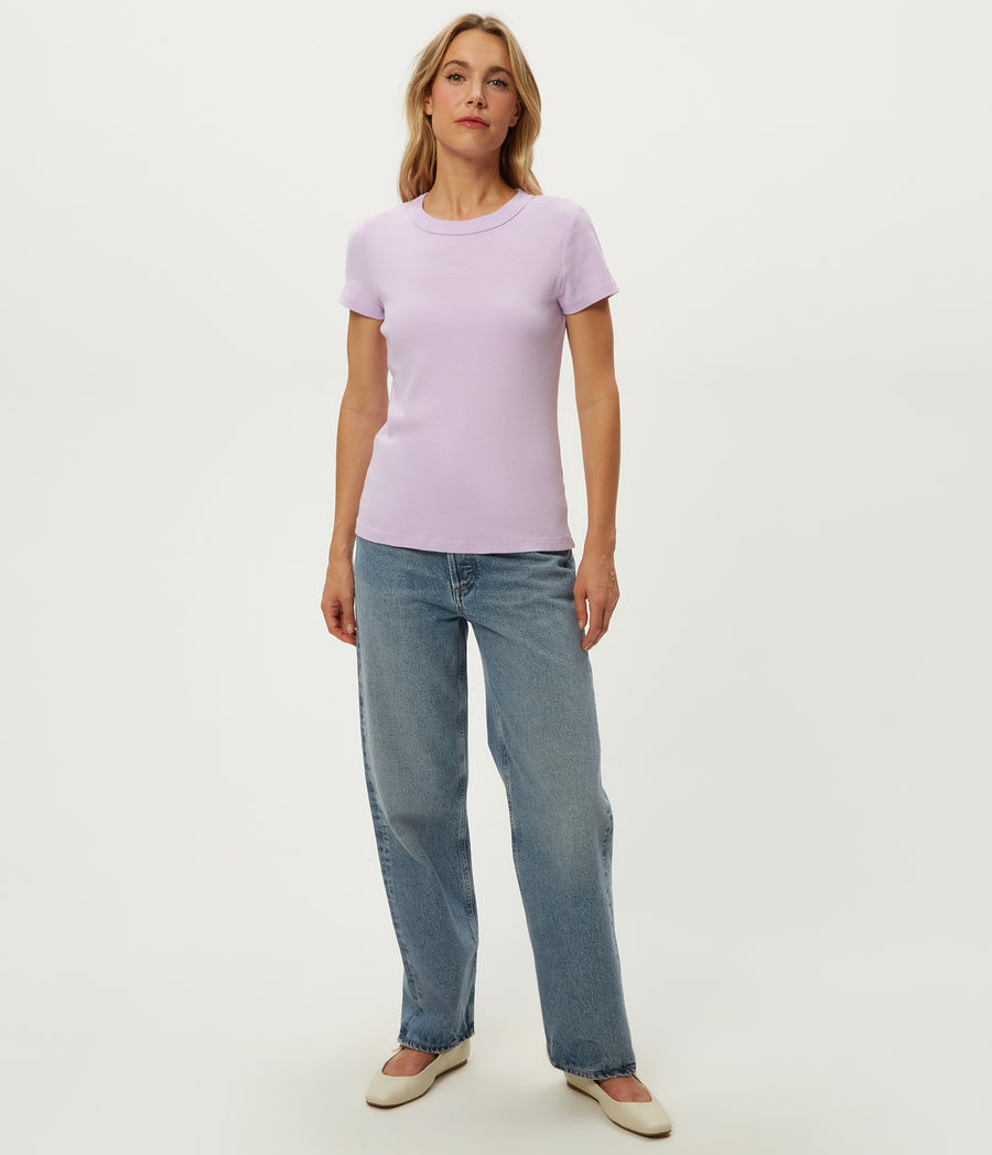 Lexy Tee in WHIMSY PURPLE Full Body View #WHIMSY