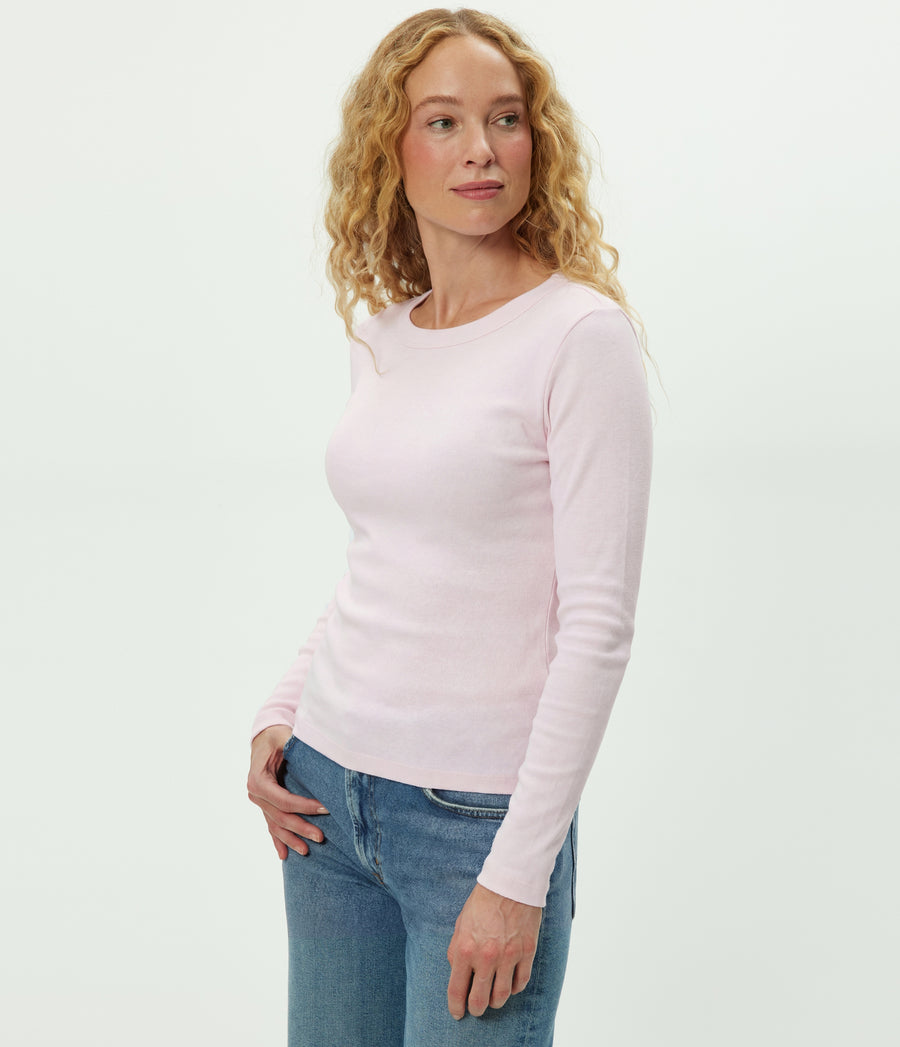 Nori Tee in BLUSH Pink Side View #BLUSH