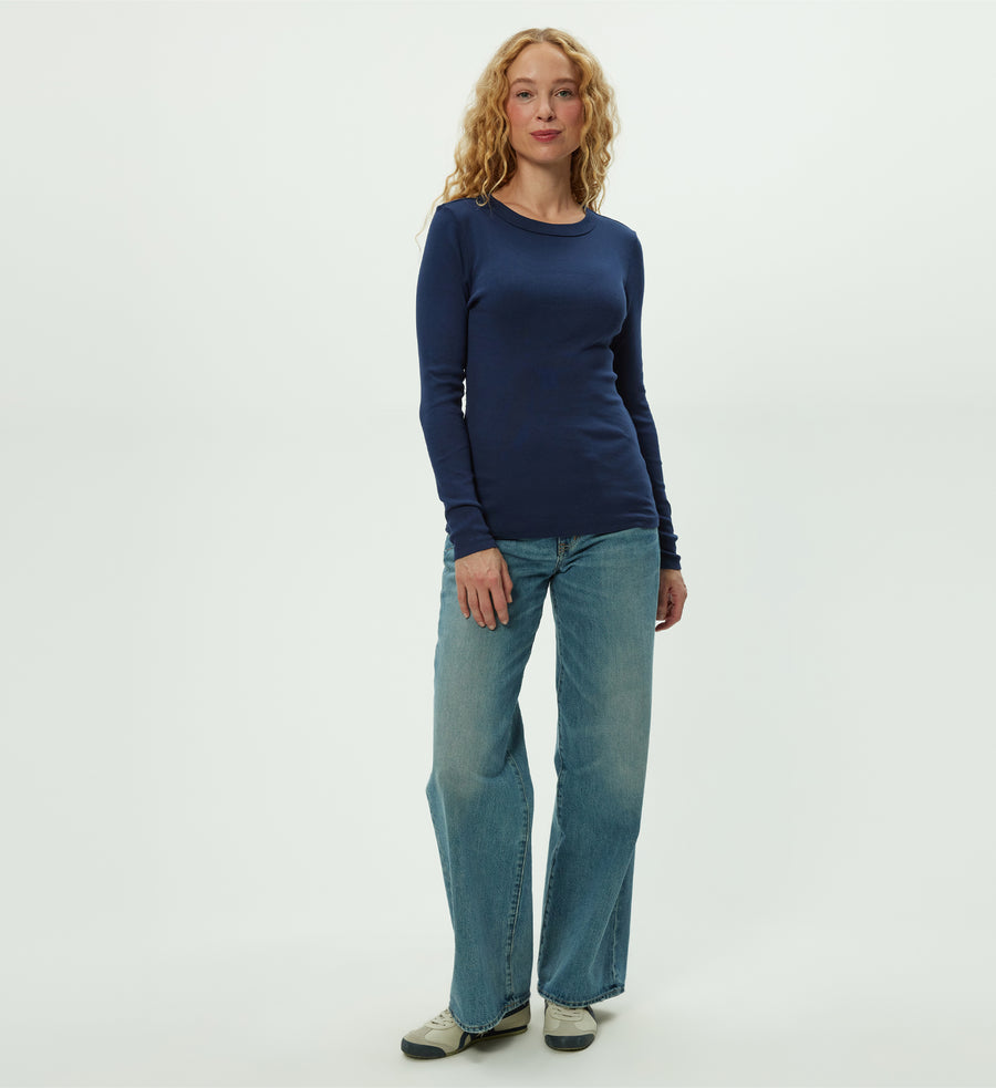 Nori Tee in Nocturnal Blue Full Body View #NOCTURNAL