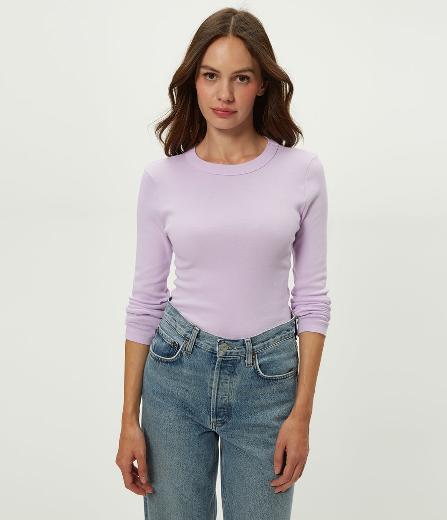 Nori Tee in WHIMSY PURPLE Close up View #WHIMSY