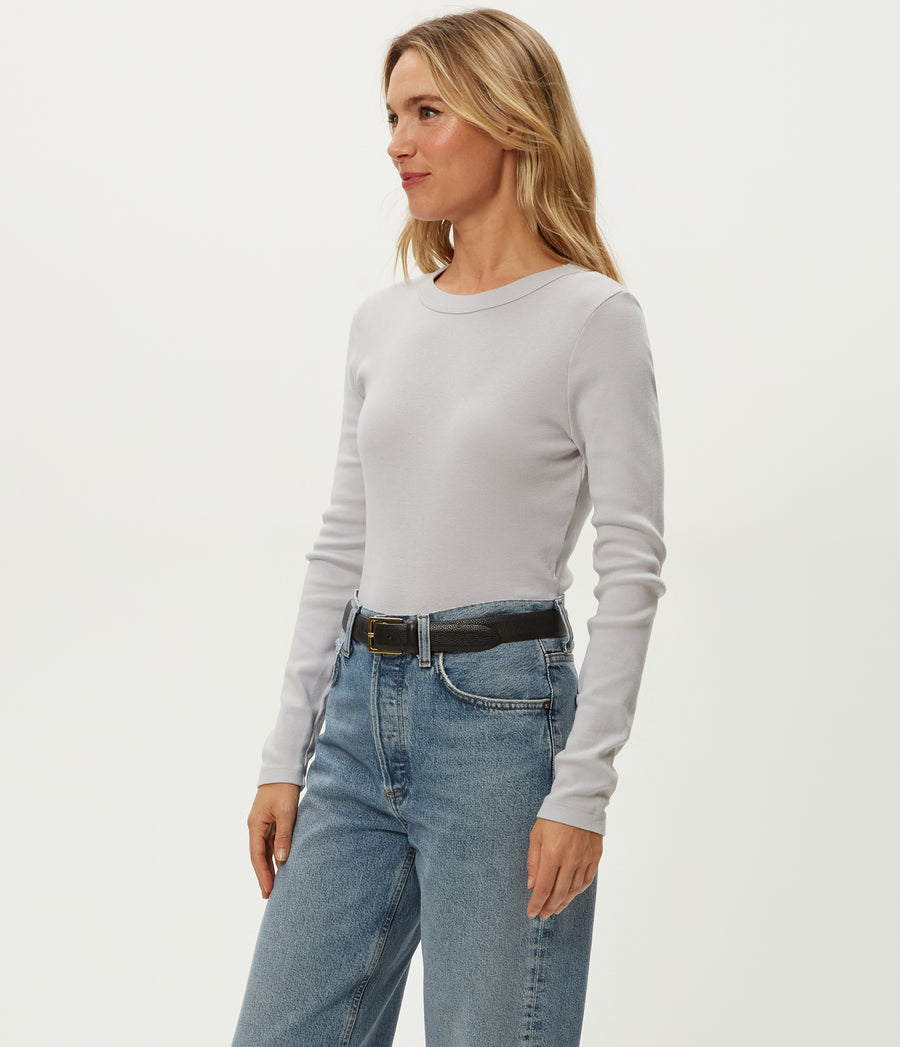 Nori Tee in ZINC Grey Side View #ZINC