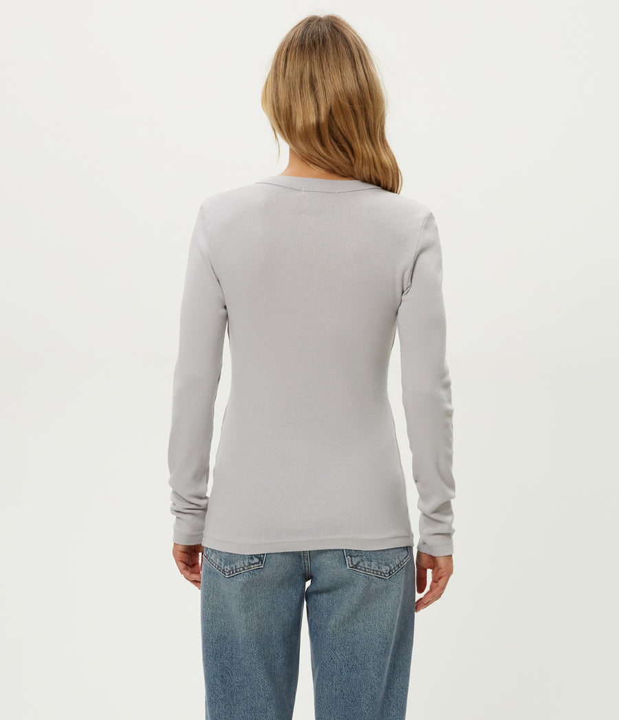 Nori Tee in ZINC Grey Back View #ZINC