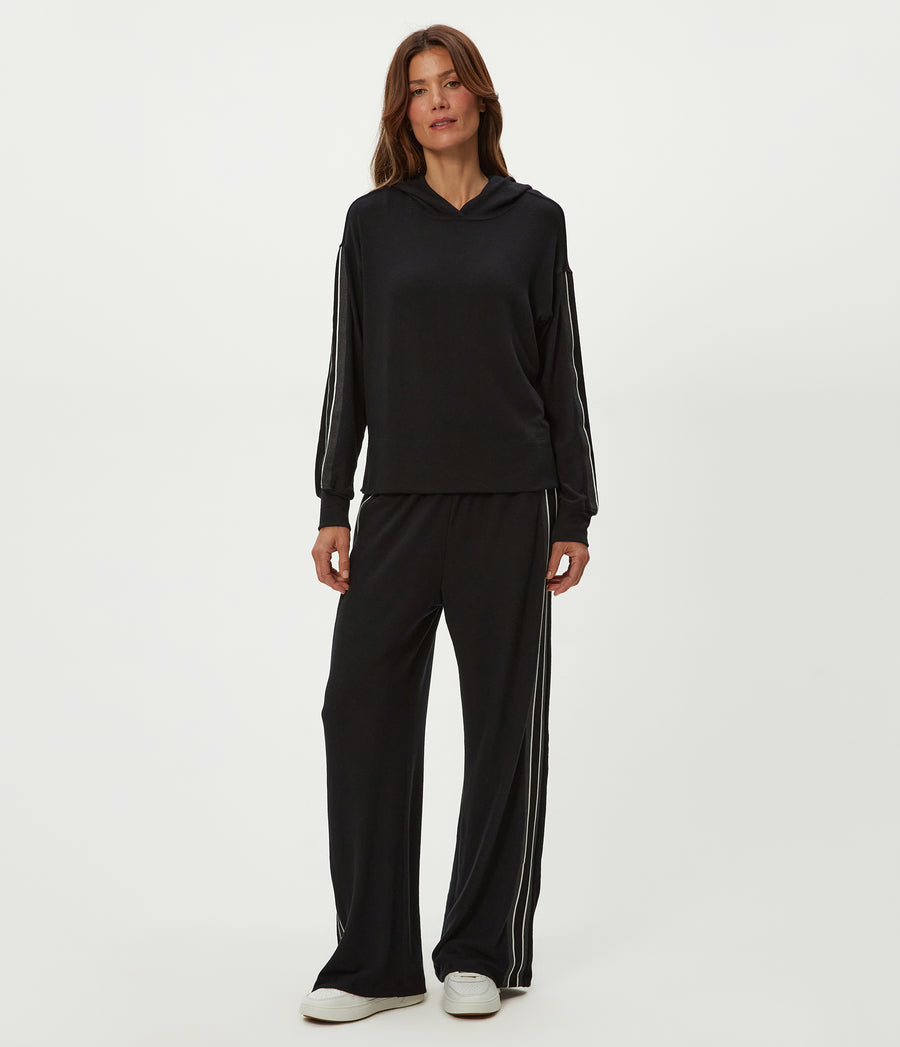 Taryn Hoodie in Black Full Body View #BLACK