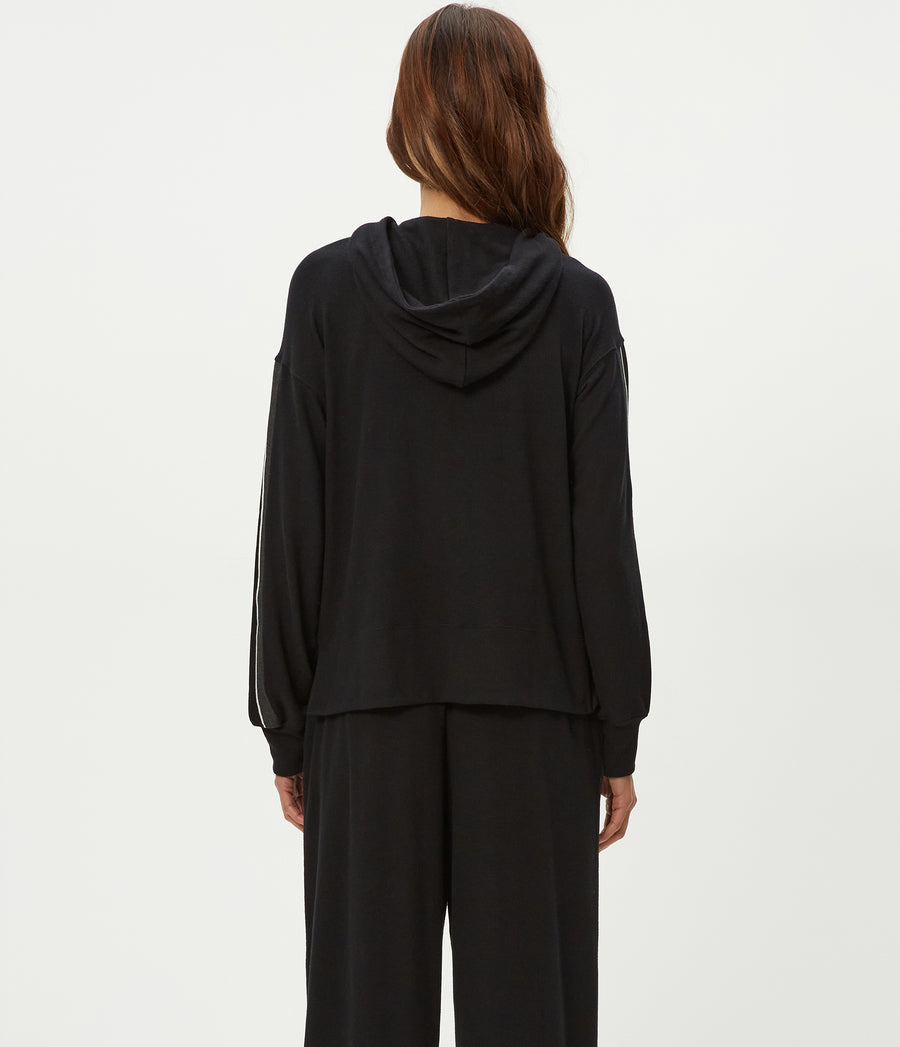 Taryn Hoodie in Black Back View #BLACK