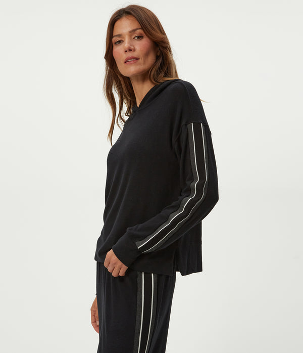 Taryn Hoodie in Black Side View #BLACK