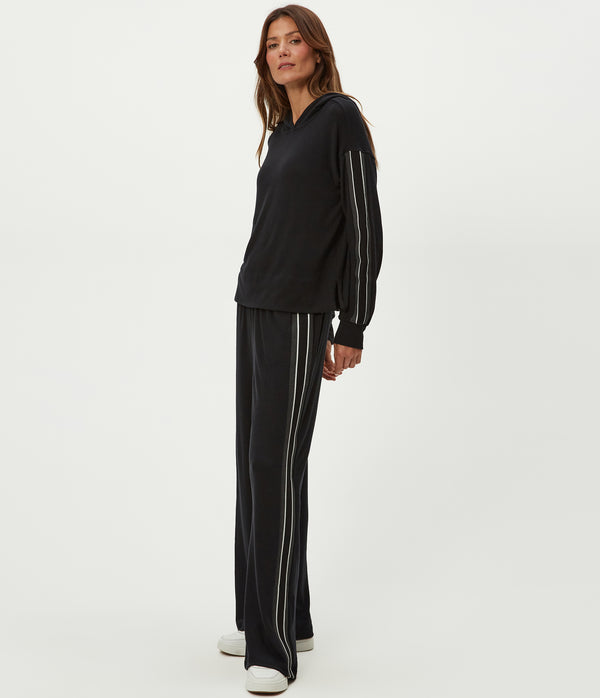 Judy Track Pant in Black Close up View #BLACK