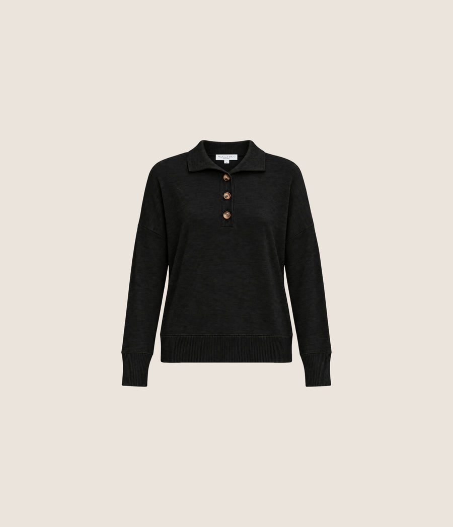 Bria Mixed Rib Henley