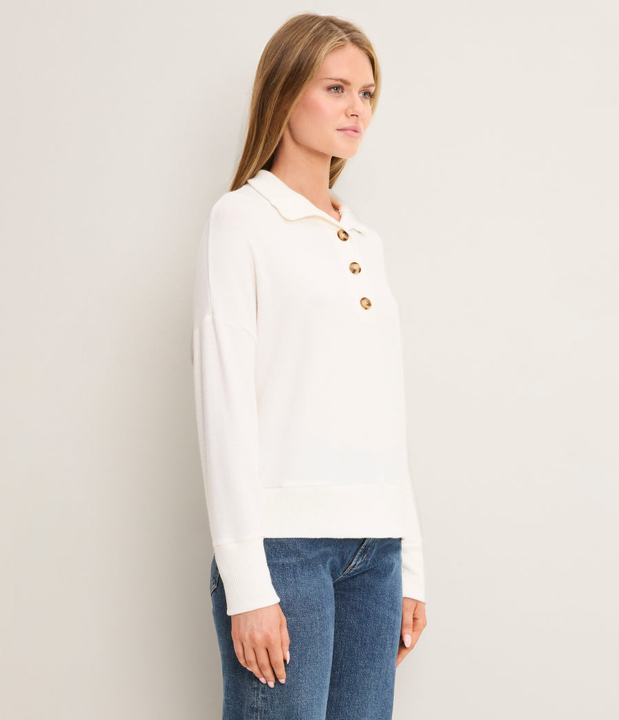 Bria Mixed Rib Henley