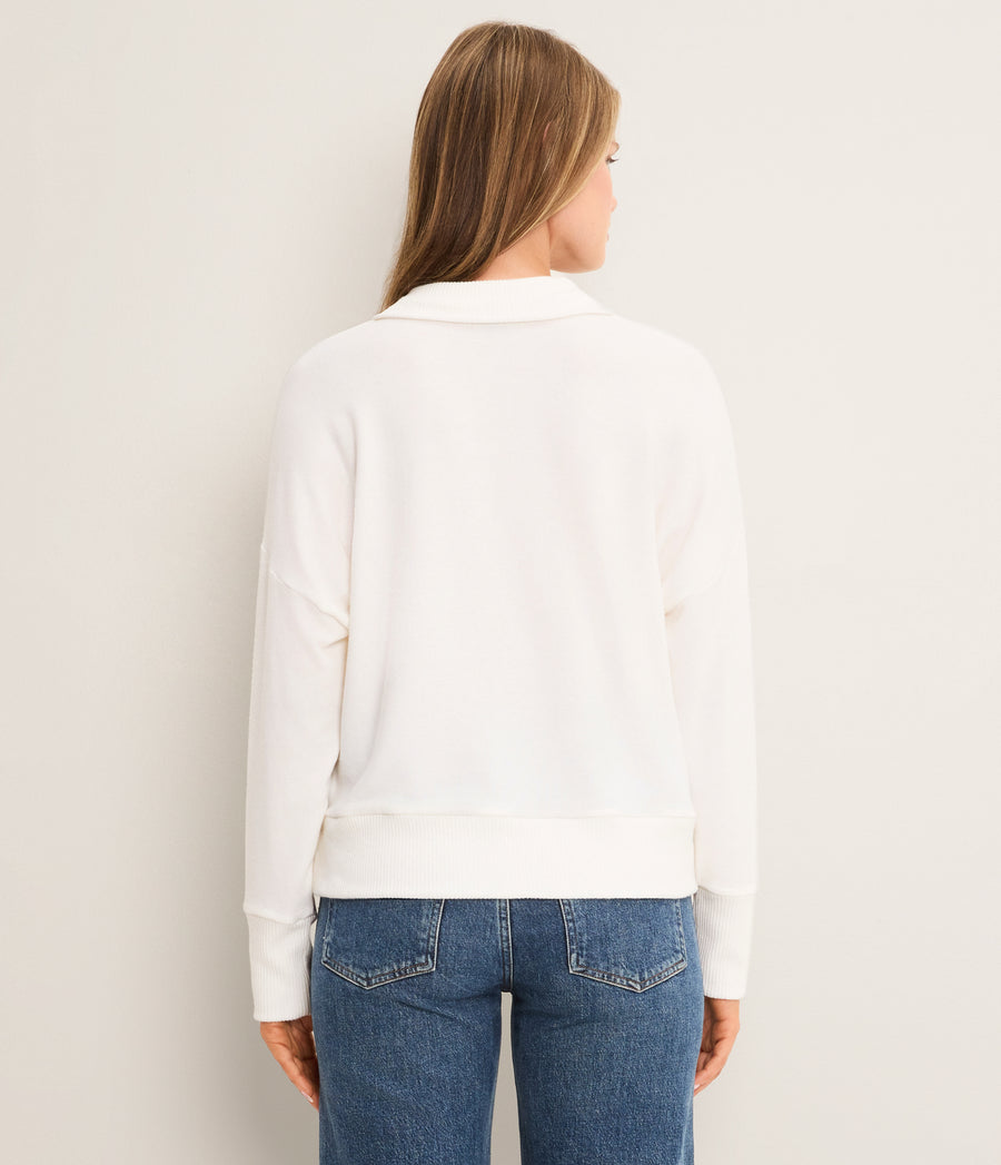 Bria Mixed Rib Henley