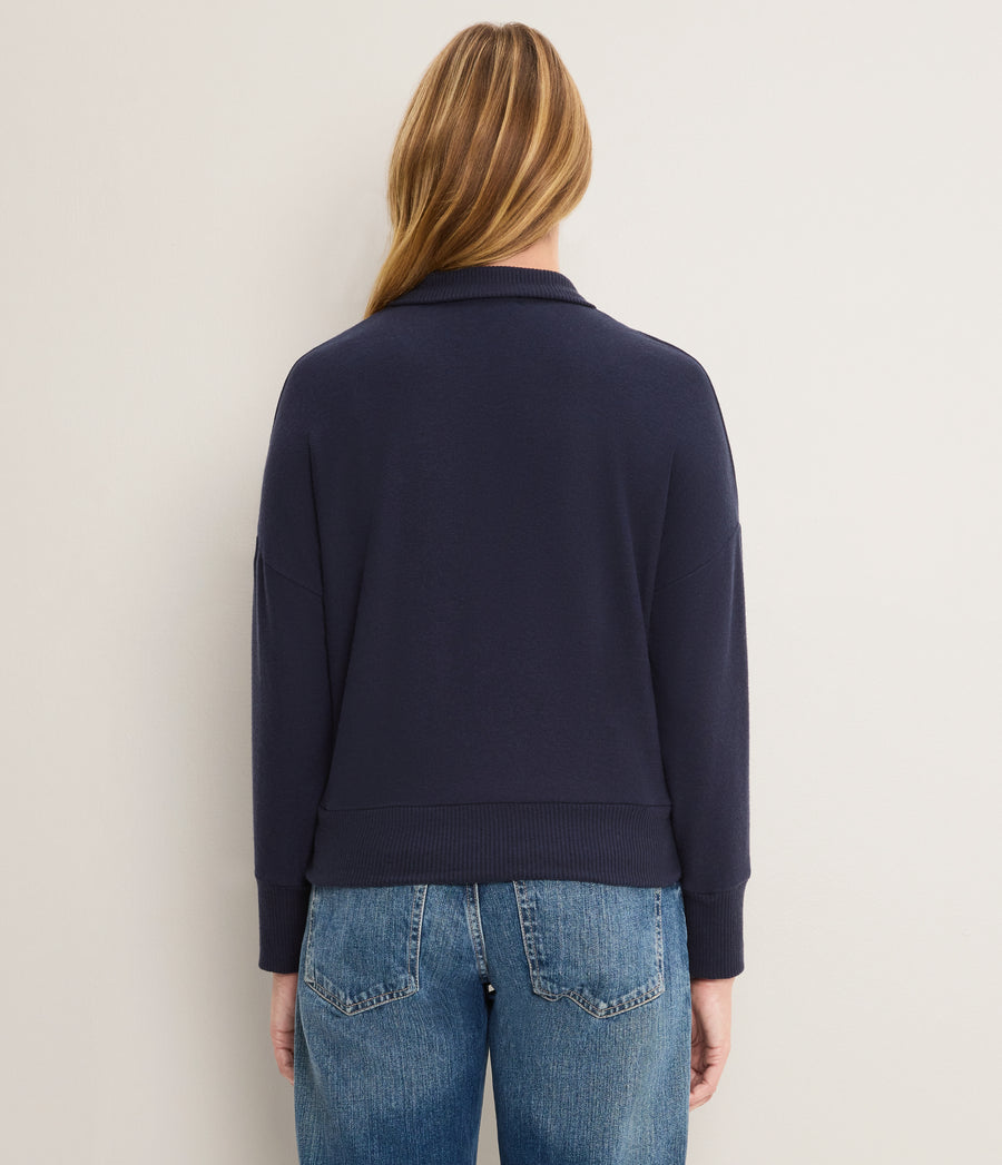 Bria Mixed Rib Henley