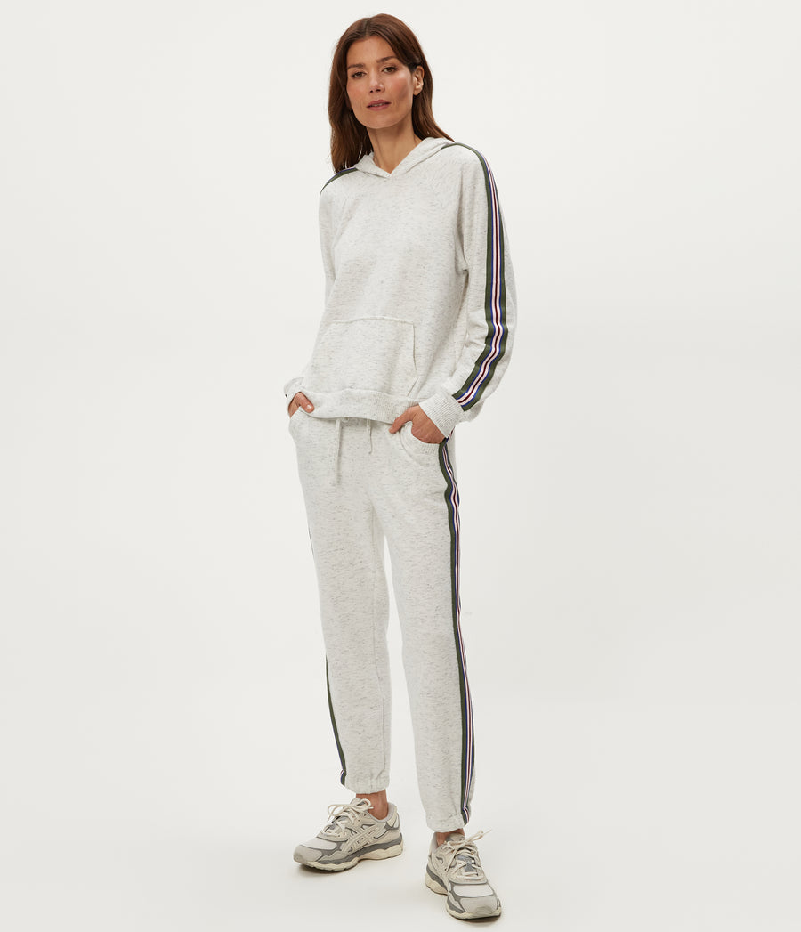 Latoya Hoodie in Chalk White Full Body View #CHALK