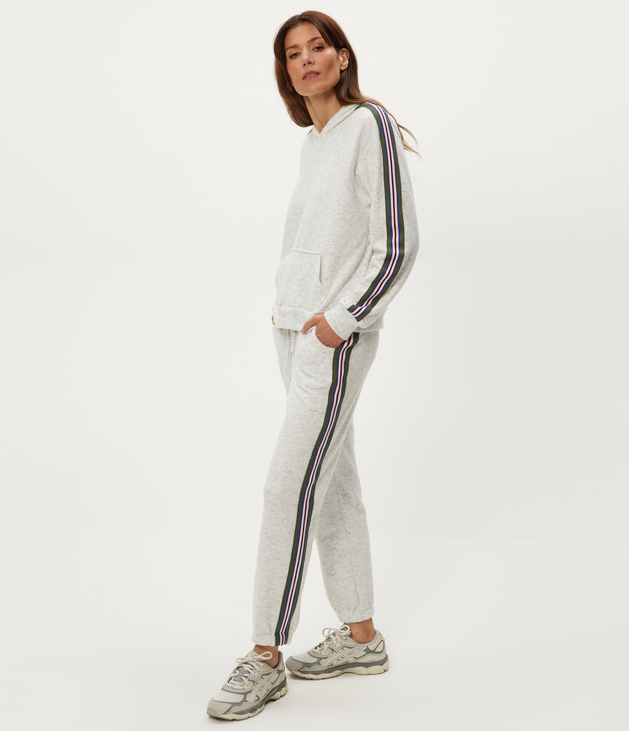 Latoya Hoodie in Chalk White Side View #CHALK