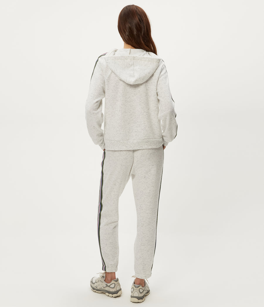 Latoya Hoodie in Chalk White Back View #CHALK