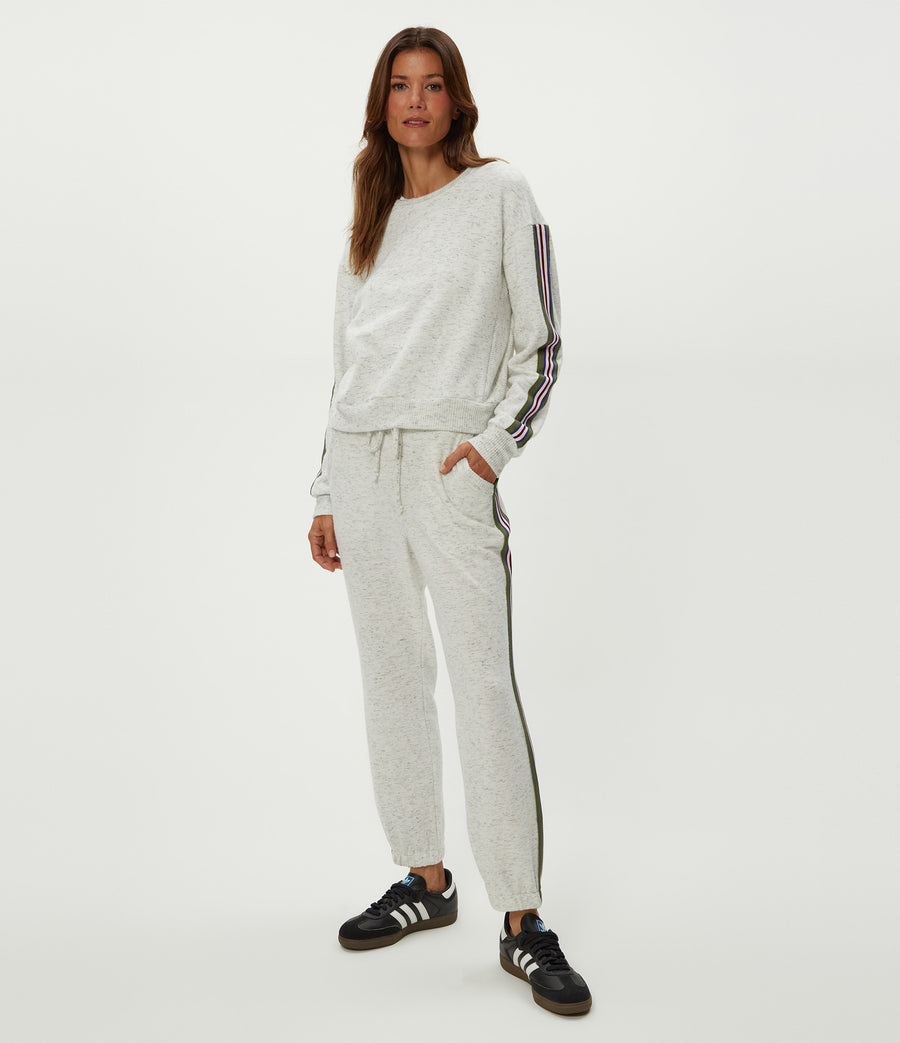 Dani Jogger in Chalk White Full Body View #CHALK