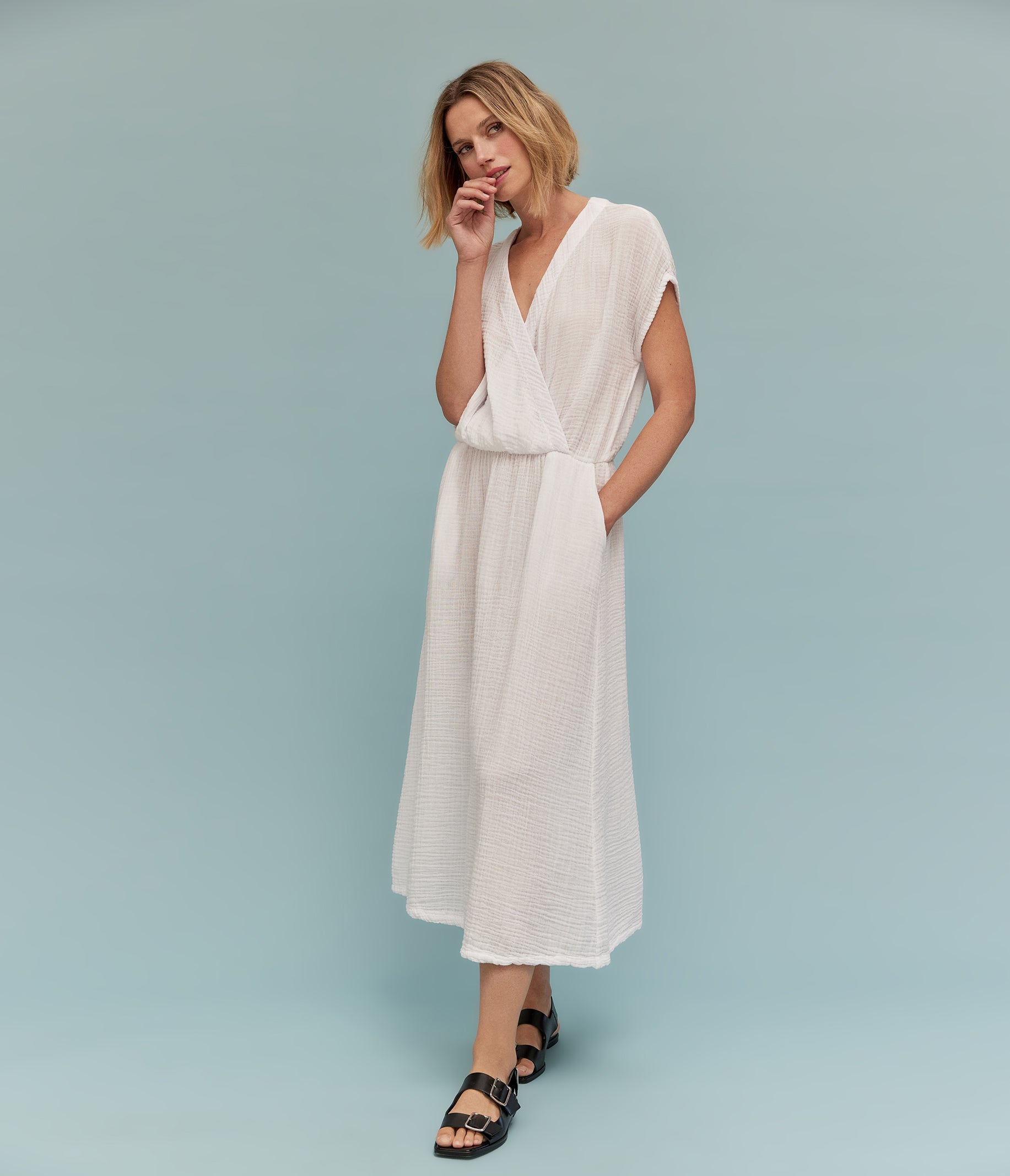 Rylee Gauze Midi Dress