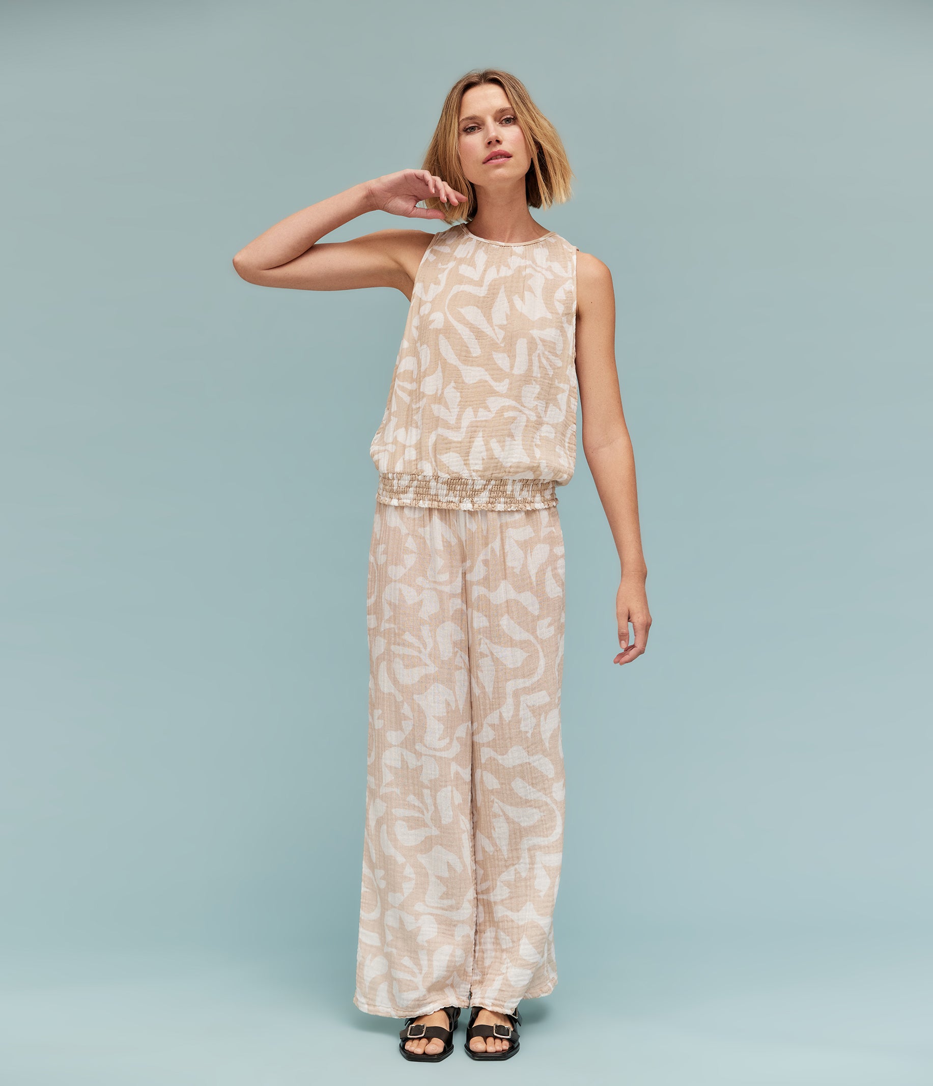 Susie Printed Gauze Pant