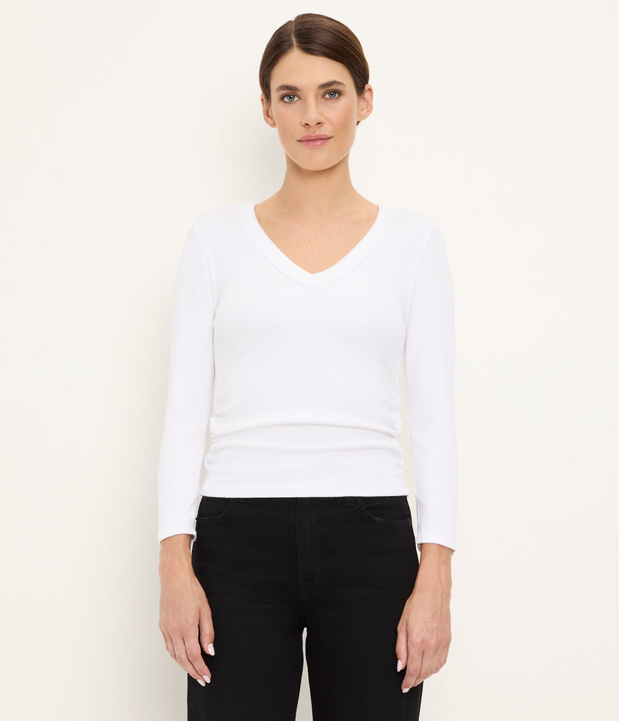 Enid Ribbed Crop Tee
