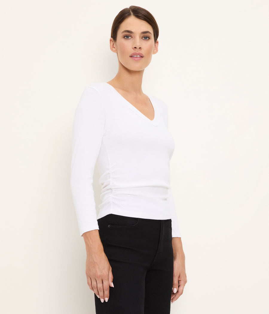 Enid Ribbed Crop Tee