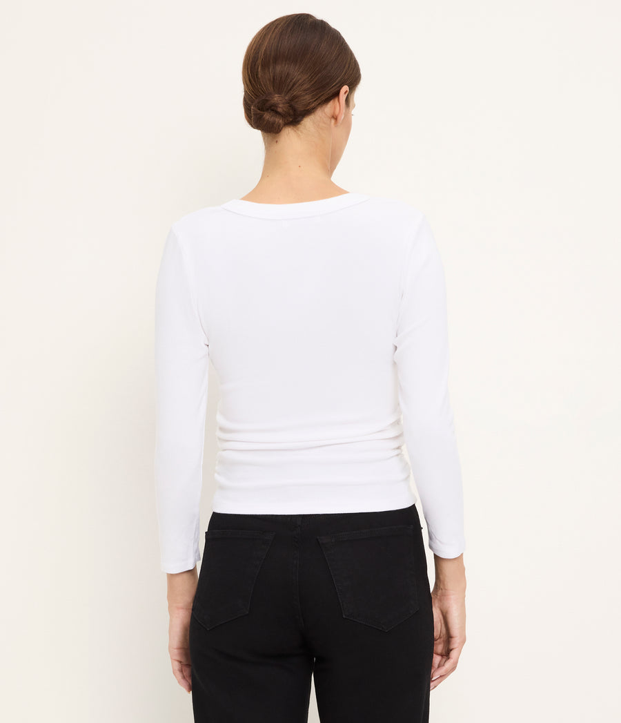 Enid Ribbed Crop Tee