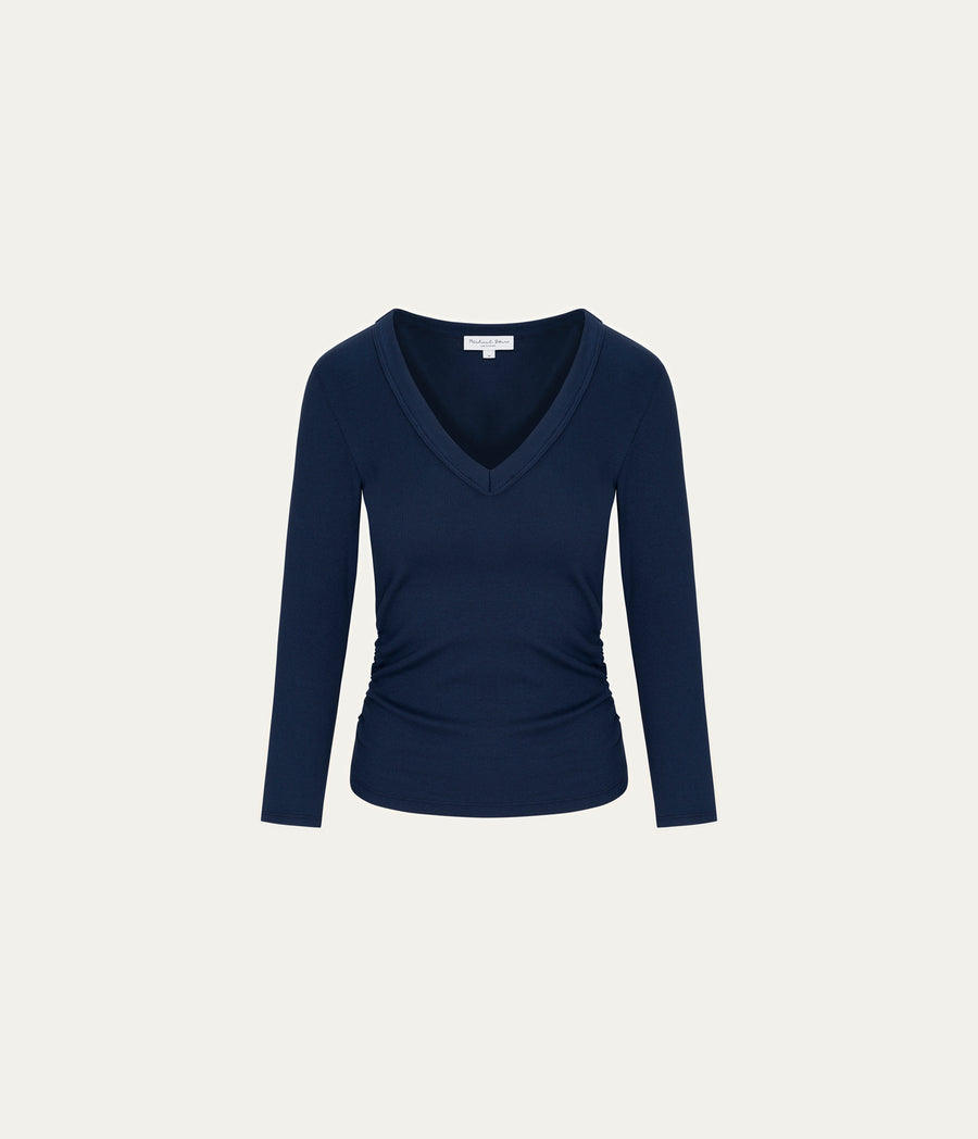 Enid Ribbed Crop Tee