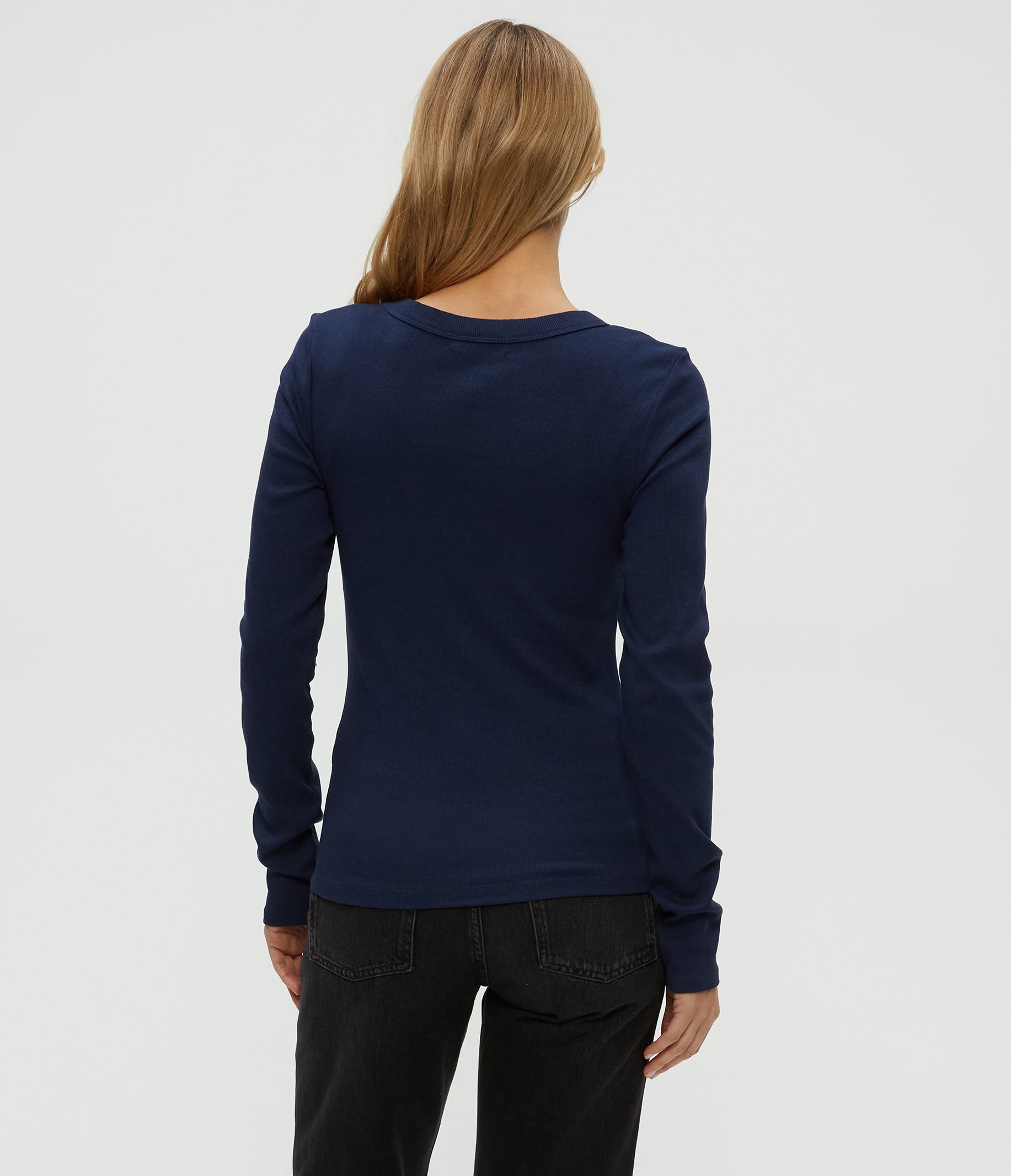 トップス At Last RIB KNIT TEE Julie Scoop Neck Sweater Rib Tee – PROJECT SOCIAL T