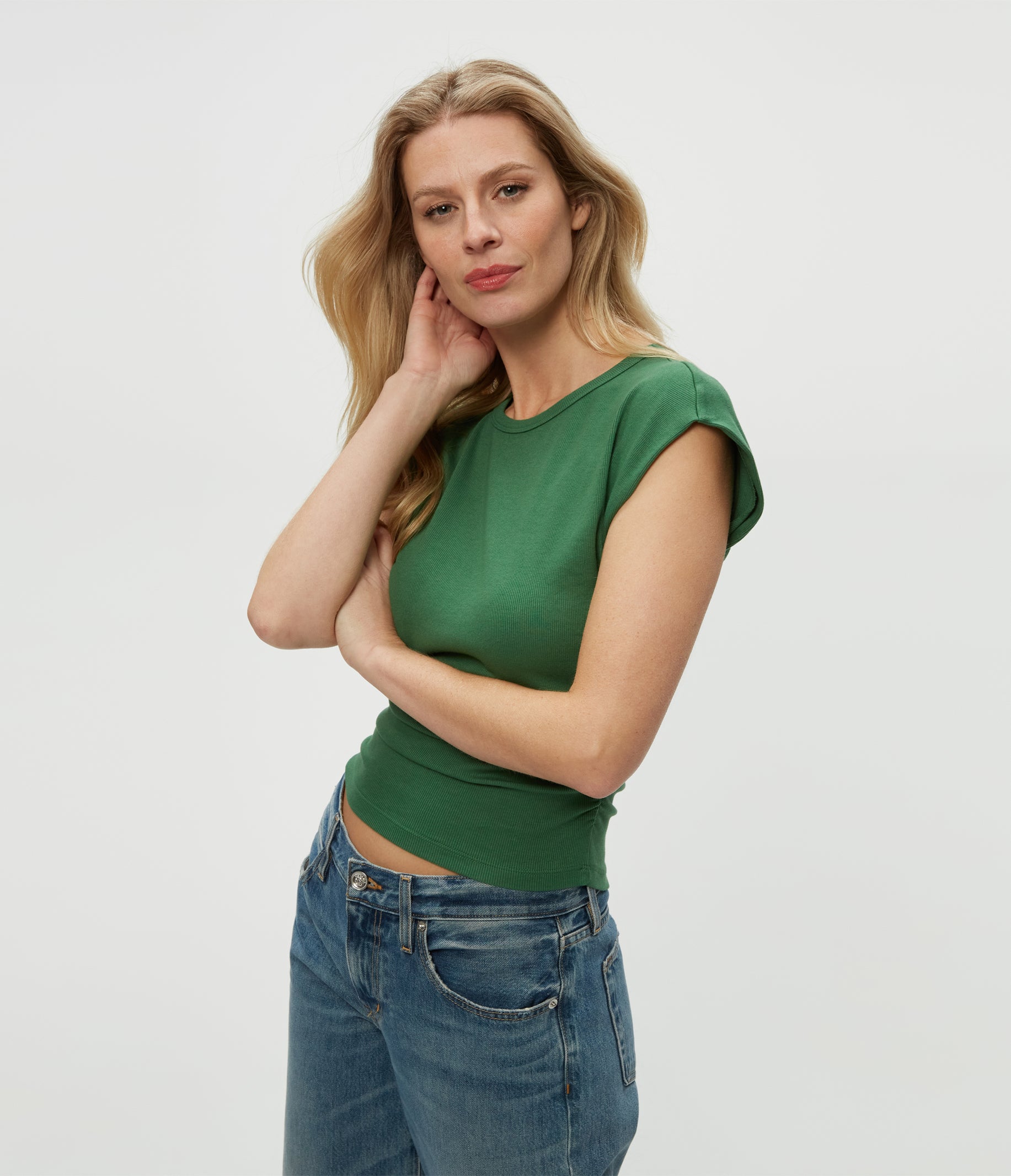 Joni Power Shoulder Tee Joni Power Shoulder Tee