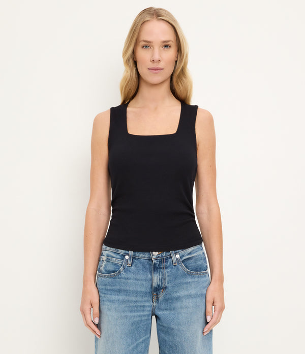 Maribel Square Neck Tank BLACK / XL