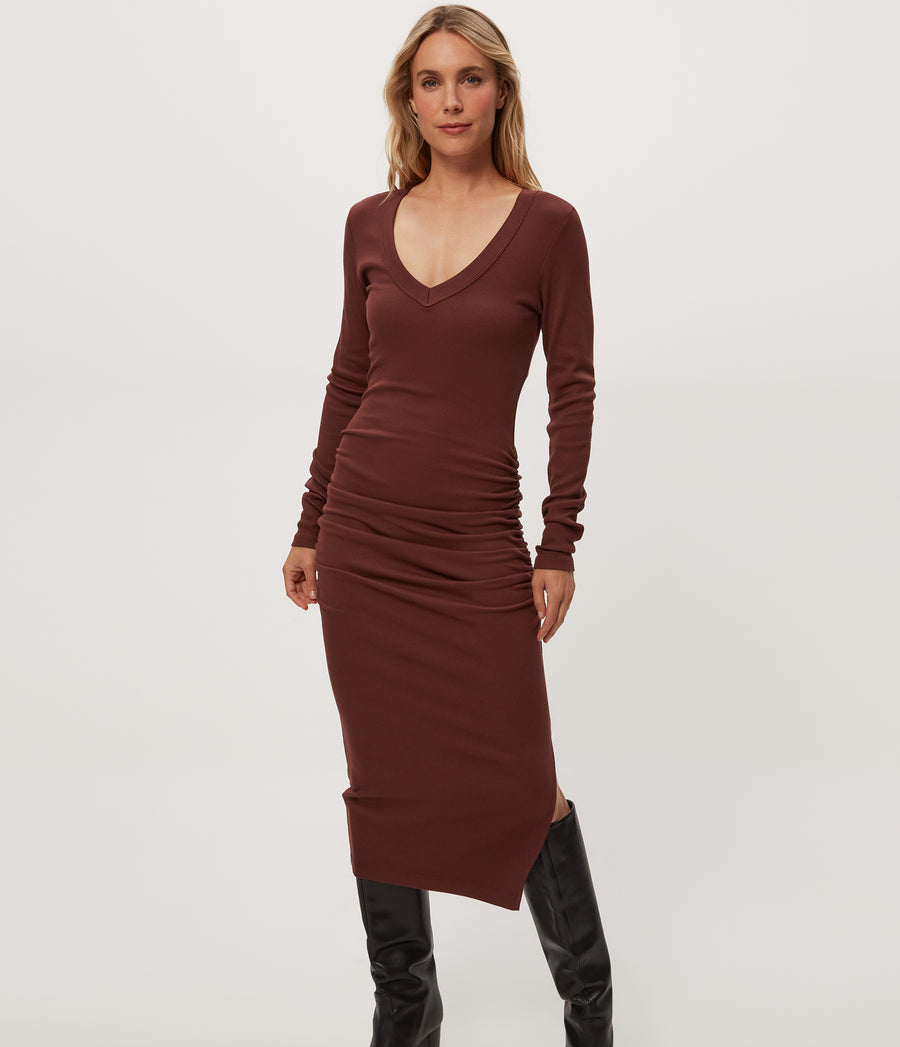 Women's Petite Nova Dress - Garnet - Size SP