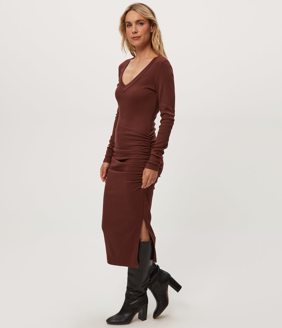 Women's Petite Nova Dress - Garnet - Size SP
