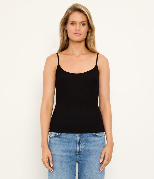 Alina Camisole in Black Side View #BLACK