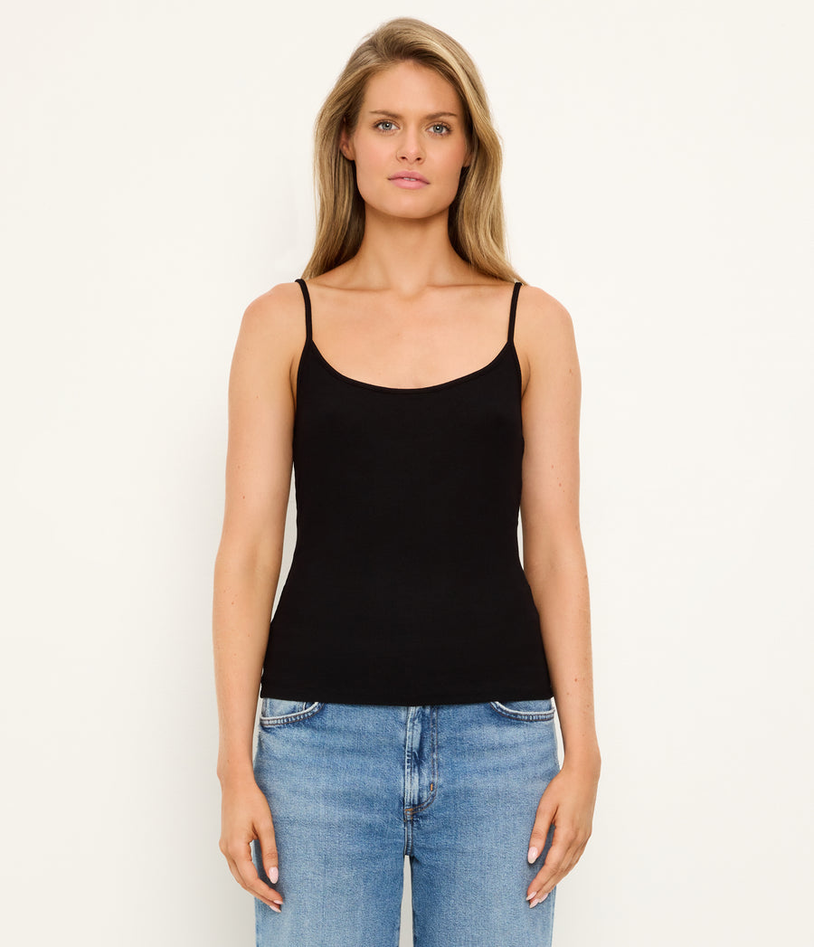 Alina Camisole in Black Side View #BLACK