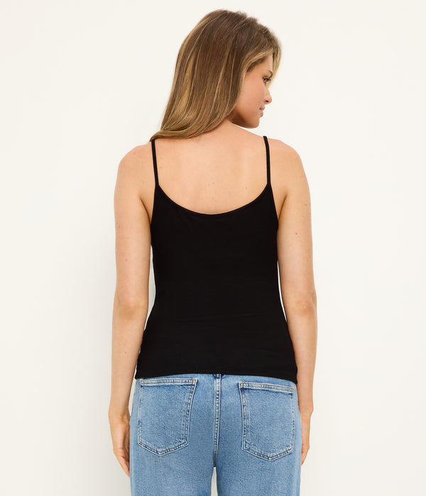 Alina Camisole in Black Back View  #BLACK
