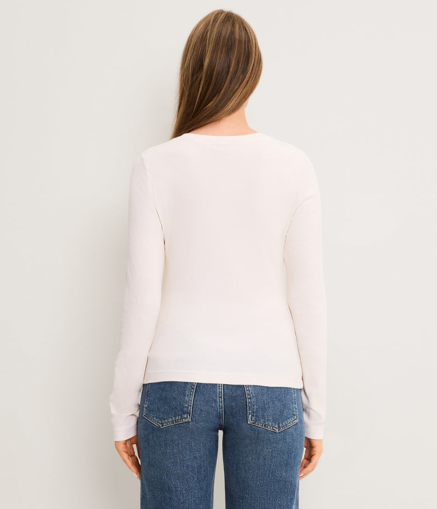 Zaria Ribbed Henley