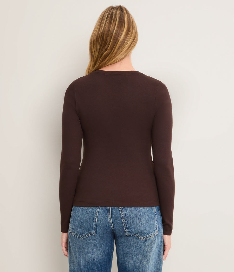 Zaria Ribbed Henley