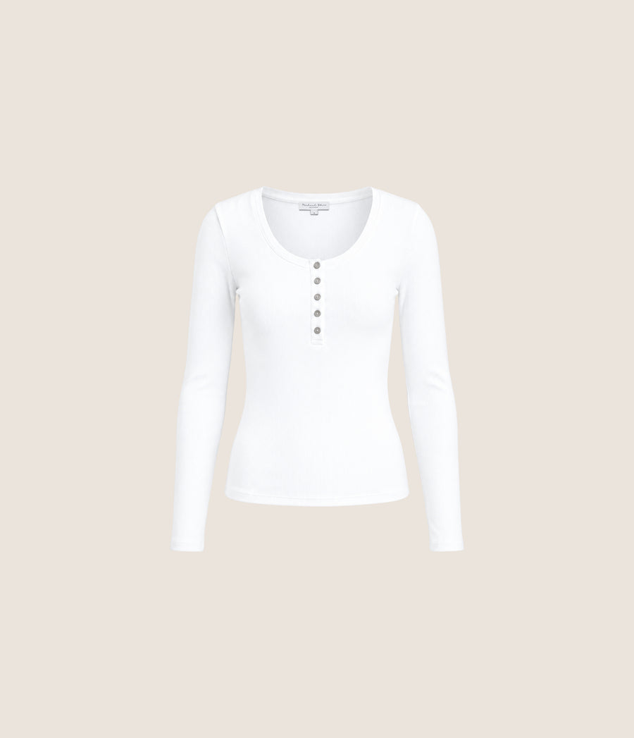 Zaria Ribbed Henley