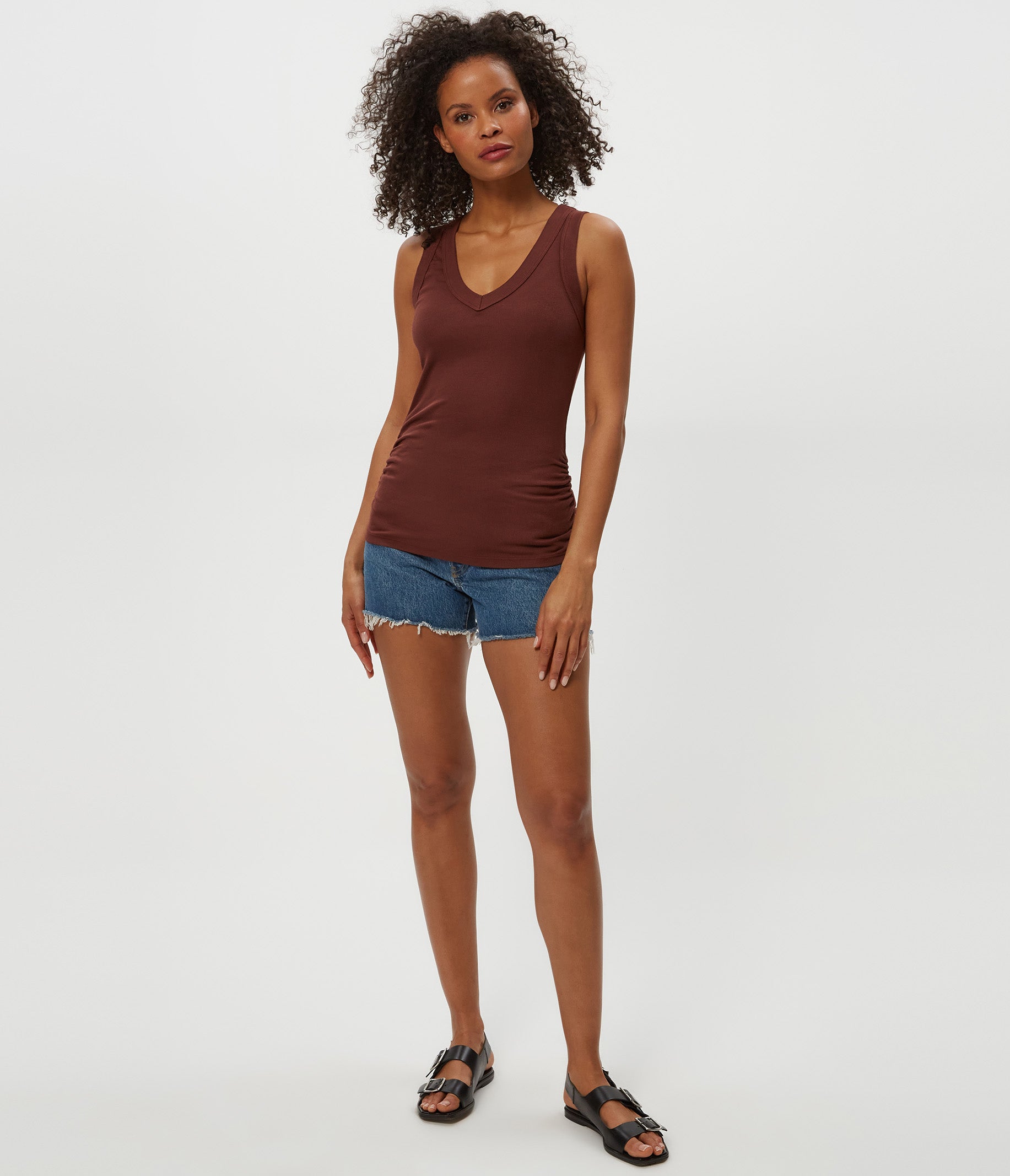 Blanche Ribbed Tank