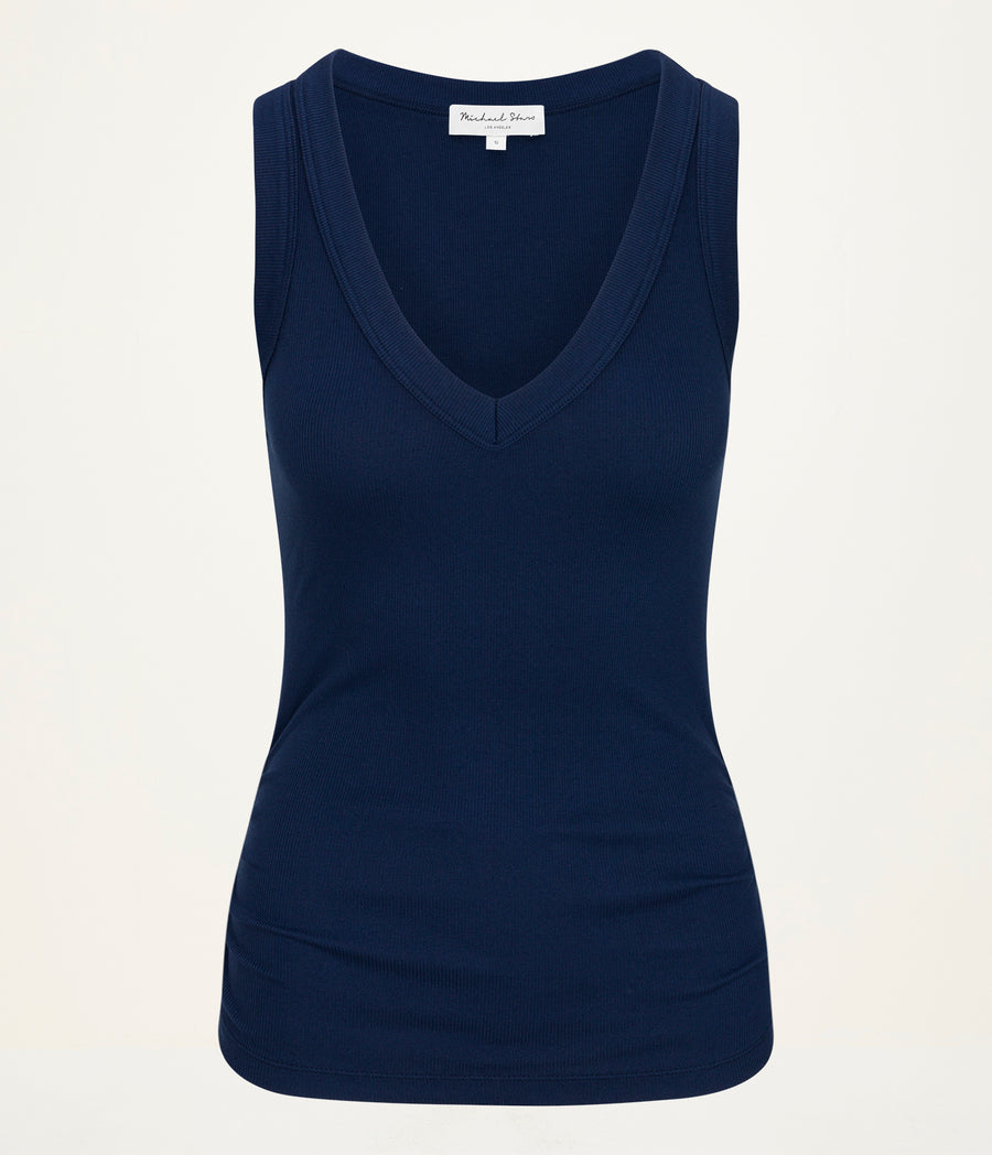 Blanche Ribbed Tank